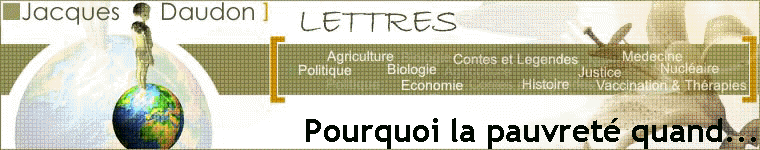 Pourquoi la pauvreté quand...