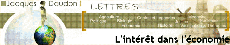 L'intérêt dans l'économie
